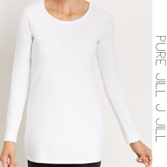 stretch cotton long sleeve tee